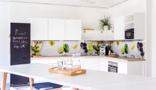 Modern communal kitchen