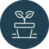 Icon of a potted plant