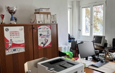 Image of an old, cramped office.
